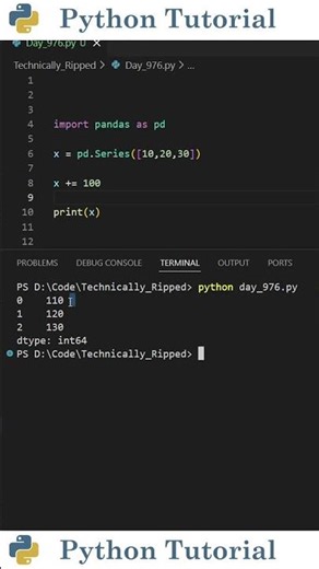 Super Fast Calculations with Pandas Series | Python Tutorial