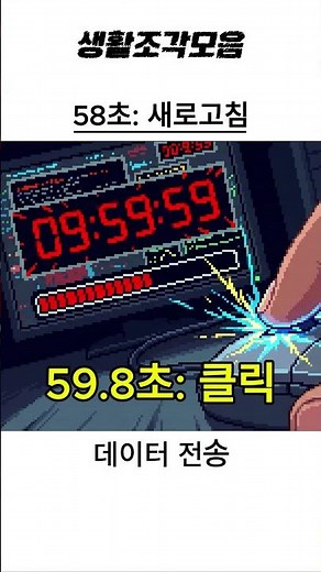 10시 정각에 누르면 망합니다. (수강신청 서버 시간 0.1초 공략) 🕙 #생활조각모음 #수강신청 #서버시간 #네이비즘 #대학생꿀팁 #픽셀라이프