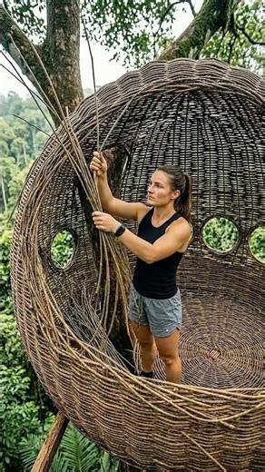 Building a Giant Nest to Sleep In!