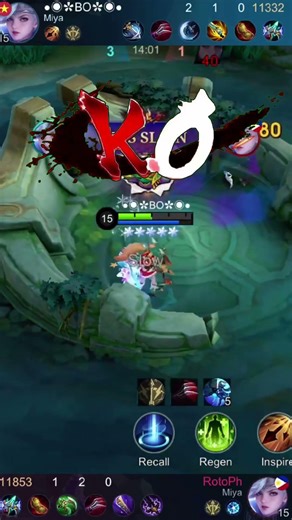 Miya vs Miya solo at level 15 with full items | comparing two different builds.