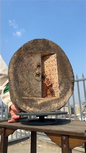 “From Tree Trunk to Hidden Lock 🔐 | Mind-Blowing Wood Art”