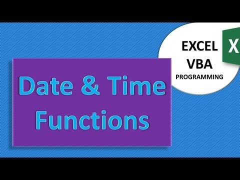 Date and Time Function in Excel VBA Programming in Urdu | VBA Excel 10/16