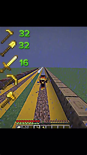 GOLD DURABILITY TEST #shorts #ytshorts #minecraft #gaming
