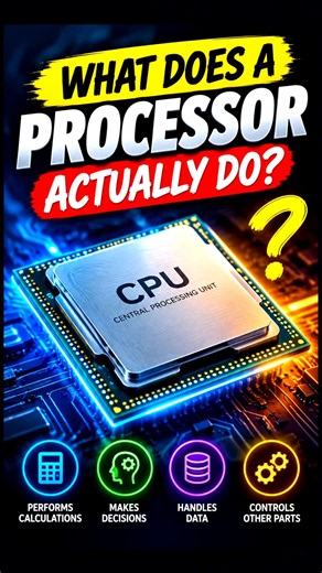 What Does a Processor (CPU) Do? #shorts