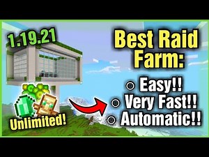 BEST AFK RAID FARM EVER!! (CHEAP AND VERY FAST!) In Minecraft Bedrock 1.20