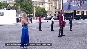 VIDEO. Défilé du 14-Juillet : revivez l'interprétation de la chanson de Jean-Jacques Goldman écrite pour le centenaire du Bleuet de France