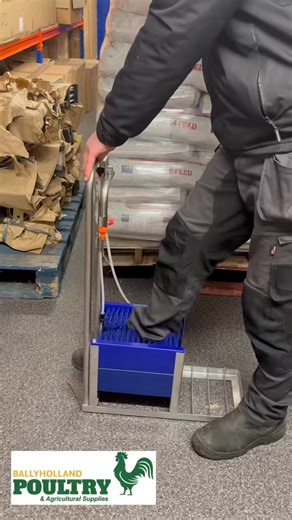 Step in. Get clean. Step out. The KAMER Boot Cleaner makes removing mud, dirt, and bacteria quick and effortless, delivering fast, hygienic boot cleaning every time. 👉 https://ballyhollandpoultry.com/products/kamer-boot-cleaner #BootCleaner #FarmHygiene #Biosecurity #PoultryFarming #Agriculture #CleanBoots #FarmLife | Ballyholland Poultry