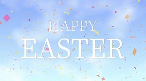 Easter message event text animation motion graphics