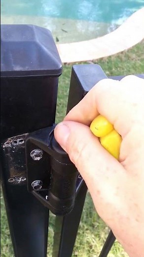 Adjusting pool gate hinges
