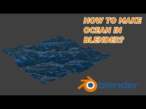 This is how to make an ocean in Blender 3D: easy and fast beginner friendly tutorial