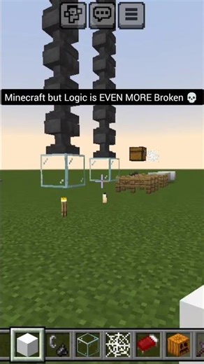 Minecraft but Logic is EVEN MORE Broken 💀 (Part 2) #shorts #minecraft #viral #youtubeshorts #dream