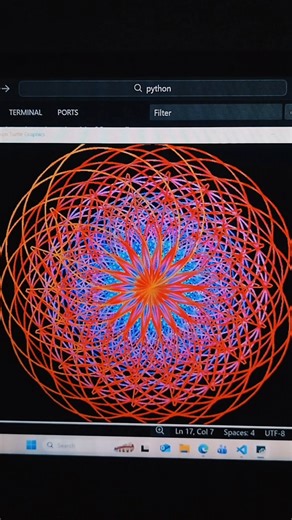 python graphic design #python #coding #shorts #shortvideo #design #turtlegraphics