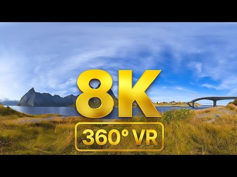 8K 360° VR Norwegian Fjord — Nature & Water Sounds for Deep Sleep | ASMR