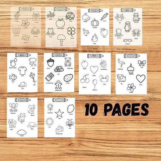 Preschool Color Recognition Worksheets | Learning Colors Printable for Kids #english #words