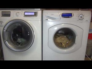 Electrolux Time Manager Vs Hotpoint Ultima 1 Hour cycle wash race No.7