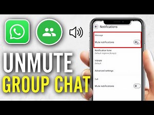 How to Unmute WhatsApp Group Chat Notifications (Step-by-Step Guide)