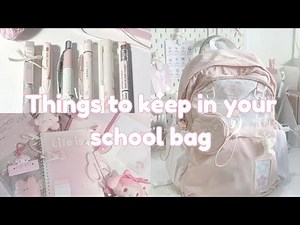 Things to Keep in Your School Bag 2026 {Backpack Essentials}
