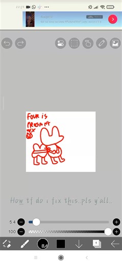 pls, I accidentally pressed on the thing that its like, saving it into ur photo, but I also accidentally pressed on a button on the setting things and I idfk how to fix.. [cry] #artformyfriendforrevenge #fourispregantwithx