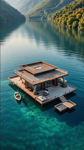 Luxury Floating Boathouse Tour 🌊✨ | Ultimate Waterfront Living!