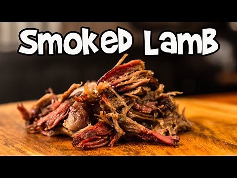 Weber smoked lamb shoulder using the snake method