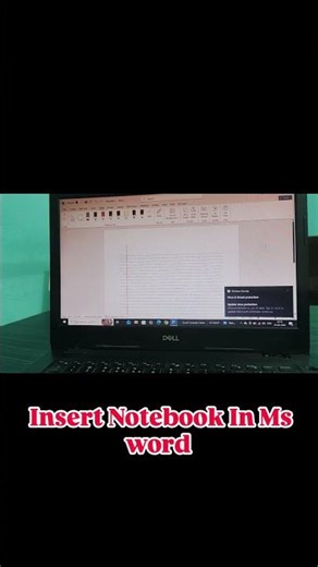 How to insert Notebook In Ms word tricks #computer #computereducation #msword #tricks #wordtips #scc
