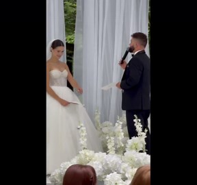 Butterfly Blesses Wedding Vows