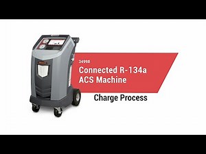 Using the 34998 R-134a machine to charge an A/C system