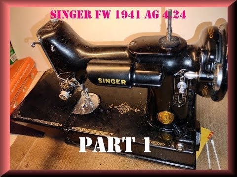 Singer Featherweight Restoration - Part 1 Paint & More AG 1941 Repainting #vintagesewingmachine