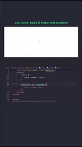 Modern Dark Mode Toggle with CSS :has() & light-dark()