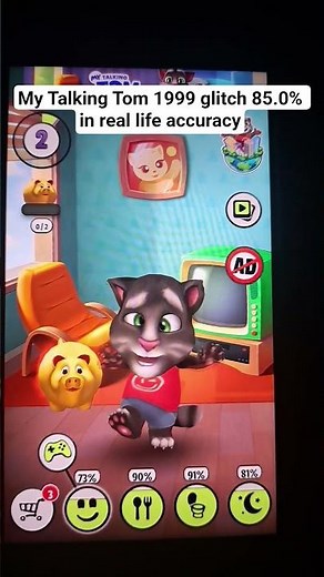 My Talking Tom 1999 glitch 85.0% in real life accuracy