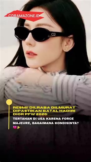#Repost @cdramazone_id —— DRAMA DI BALIK RUNWAY! DILRABA DILMURAT TERJEBAK DI DUBAI: RUMOR KONFLIK TIMUR TENGAH HINGGA TEKA-TEKI KONTRAK JAYWALK MEDIA? ✨💔 Hari ini, 3 Maret 2026, seharusnya menjadi momen puncak kemegahan bagi Dilraba Dilmurat di panggung Paris Fashion Week. Namun, sebuah kabar mengejutkan justru datang dari lokasi transitnya di Dubai. Sang aktris dilaporkan tertahan lebih dari 24 jam akibat eskalasi konflik militer regional yang memanas, memaksanya absen dari perhelatan akbar D