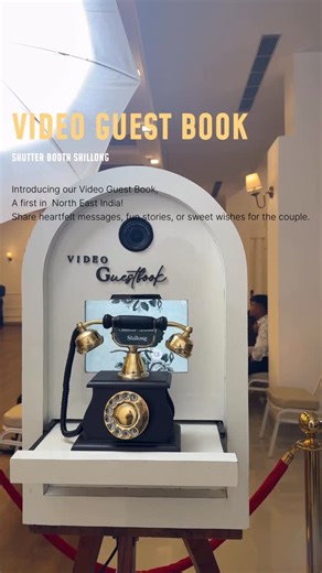ꜱʜᴜᴛᴛᴇʀ ʙᴏᴏᴛʜ ꜱʜɪʟʟᴏɴɢ on Instagram: "We are thrilled to introduce our Video Guest Book which is the first of its kind in North East India, offering a unique way to capture emotions and messages from guests. This innovative concept allows couples to treasure memories forever. Book now and avail special discount 😁 . @shutterbooth_shillong . . #videoguestbook #shutterboothshillong"