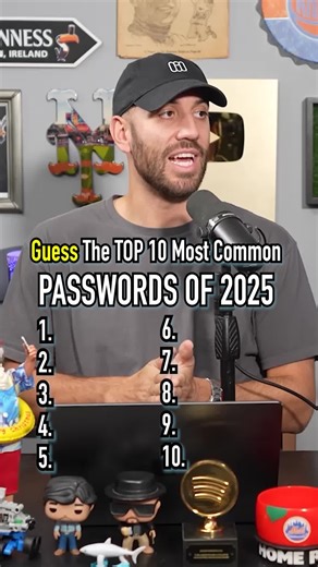 Top 10 Most Common Passwords of 2025