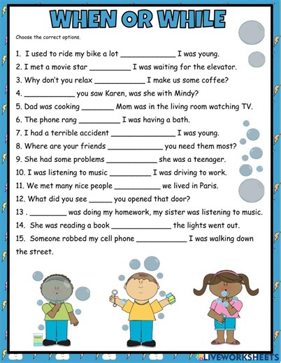 When or While exercise