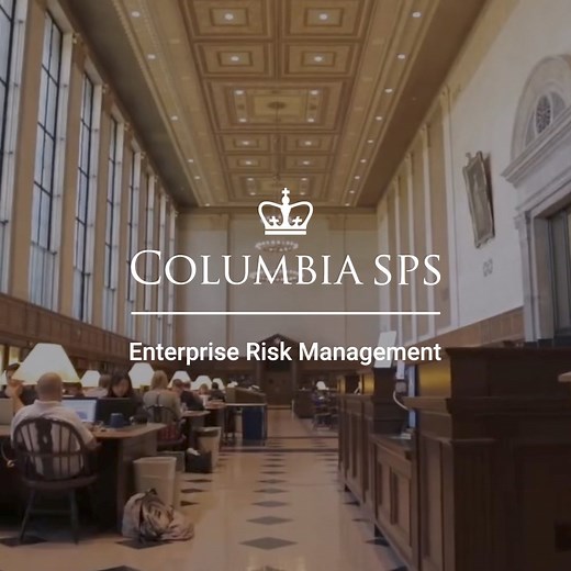 Sharpen your ERM skills while progressing your career. Apply now for our MS in Enterprise Risk Management. | Columbia University School of Professional Studies