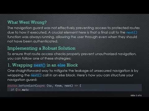 Is Vue Router Secure? Unpacking Authentication and Navigation Guards
