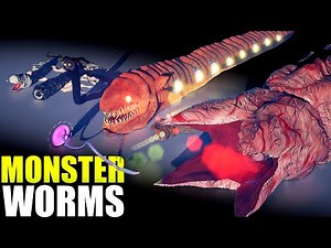 Earth Eater Worm vs SJEZ Huluda Worm | Monster Sandworm Size Comparison 3D