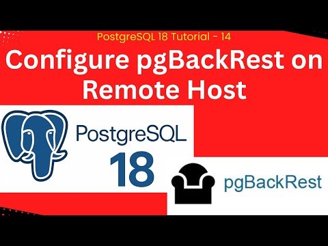 Configure pgBackRest on Remote Host for PostgreSQL 18 | Step-by-Step Backup Setup on Ubuntu 24.04