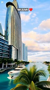 Yacht dreams & skyline vibes in Miami! 🛥️🌴✨ Cruising along the Intracoastal in Edgewater/Downtown Miami feels like stepping into a luxury postcard — towering glass condos reflecting the blue sky, mega-yachts gliding past, and palm trees swaying in the breeze. 🌊 Traveler Tips for Edgewater & the Intracoastal: • Luxury Waterfront Neighborhood — Edgewater is Miami’s hottest rising district: modern high-rises, calm bay waters, and easy access to downtown without the South Beach crowds. Perfect fo