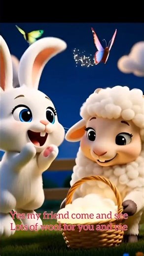 🐰 Bunny Bunny Soft and White 😍 | Cutest Bedtime Rhyme for Kids 🌙✨#shorts(@Airhymeskiduniya111 )