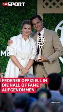 Emotional Roger Federer at his Hall of Fame induction 🥹 | SRF Sport #tennis #federer