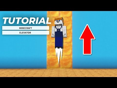 Minecraft: Easy! How to make a working Elevator | 高さ制限なし！簡単なエレベーターの作り方