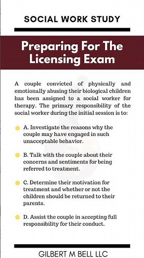 Preparing For The ASWB Licensing Exam 10