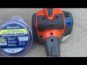 How to restring a Husqvarna Weed whacker? (Husqvarna 525L professional)