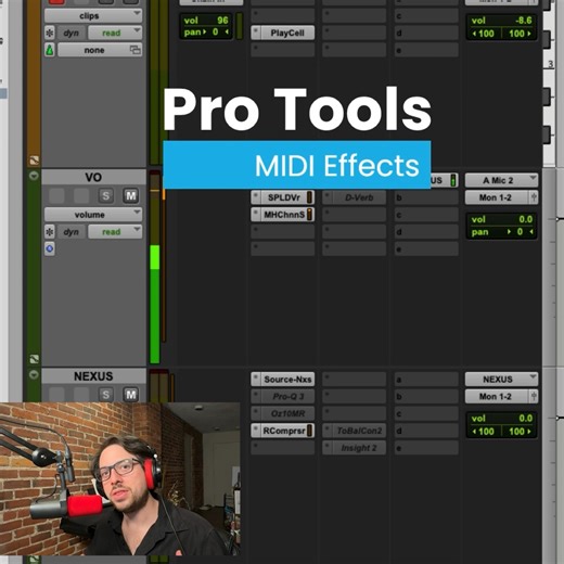 🎵 Pro Tools MIDI Effects plugins are here! 📷 instagr.am/officialjustinsheriff ▶️ avid.com/pro-tools #midieffects #midi #plugins #musicproduction #daw #avidprotools #protools #avid | Avid