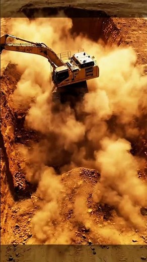 Massive Excavator Digging Deep! 🚧 Witness Heavy Equipment Power in Action