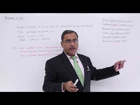 DBMS - Rename in SQL