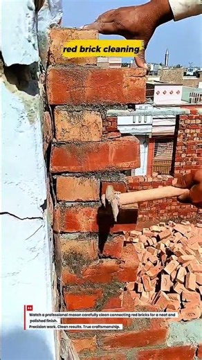 Pro Mason Cleaning Red Bricks – Satisfying Finishing Touch!