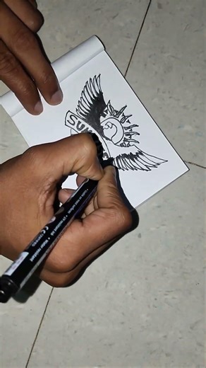 SRH LOGO DRAWING LOOKS INSANE 🧡👿 #art #satisfying #ipl