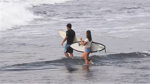Small swell, perfect shape: Playful Keramas waves deliver a surprisingly fun surf session in Bali